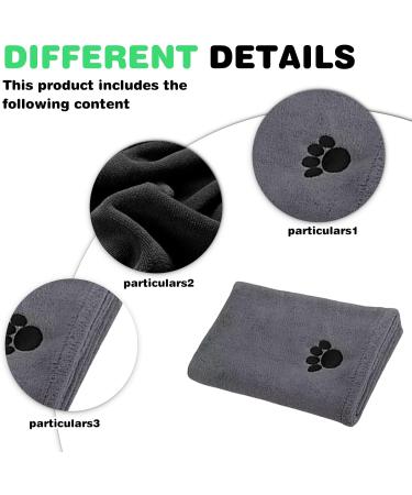 4 PCs Extra Absorbent Microfiber Dog Towels Soft & Durable for Small to Large Dogs | Ideal for Cats - Buy Online on GoSupps.com