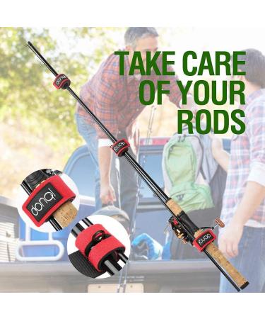 Buy Donql 6-Piece Fishing Rod Set with Adjustable Velcro Fasteners | Elastic Fishing Rod Belt Ties for Solid Gear | Spinning & Sea Rods - Durable & Reliable - Buy Online on GoSupps.com