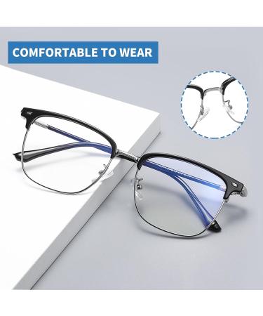 Shop Ultralight Progressive Multifocus Reading Glasses for Men & Women - Translucent Gray Silver 1.5x Bifocal Readers - Buy Online on GoSupps.com