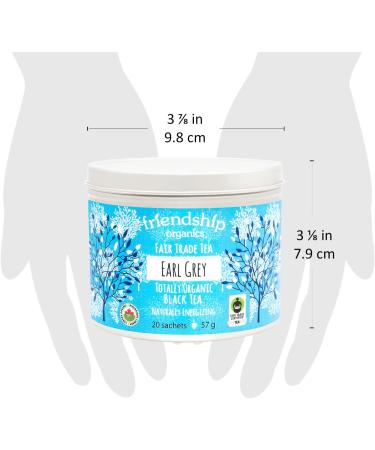 Friendship Organics Earl Grey Tea Bags Organic and Fair Trade Black Tea 20 Count - Buy Online on GoSupps.com
