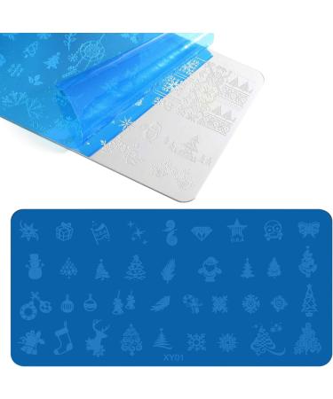6Pcs Christmas Nail Stamping Plates Set - Nail Art Templates for Festive Designs - Buy Online on GoSupps.com