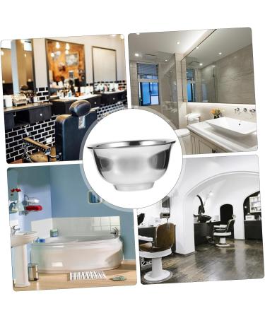 Angoily Stainless Steel Mixing Bowl - Ideal for Hair Dye Shaving Foam & Soap - Essential Shaving Tool & Accessories for Men - Buy Online on GoSupps.com