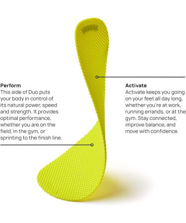 Naboso Duo Sensory Double-Sided Insole - Thin Textured Anti-Fatigue Shoe Inserts for Improved Posture, Balance, and Foot Strength - Men's and Women's - Buy Online on GoSupps.com