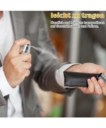 JAYZUUM Perfume Atomiser Refillable Perfume Atomiser for on the Go Portable Mini Spray Bottle 10 ml Grey - Buy Online on GoSupps.com