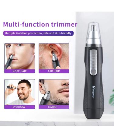 Nose and Ear Hair Trimmer for Men & Women | Water Resistant Pain-Free Stainless Steel Clipper with Brush & Cap - Buy Online on GoSupps.com