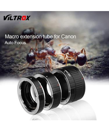 Viltrox Metal Mount Auto Focus Macro Extension Tube Set for Canon EF & EF-S Lens DSLR Camera - 12mm 20mm 36mm - Compatible with 760D 700D 90D 80D 70D 5D 6D 7D 1300D Rebel T6 T7 T5 T8i T7i T6i T6s T5i T4i SL3 - Buy Online on GoSupps.com