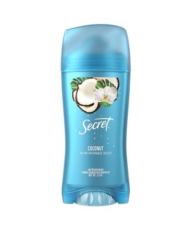 Secret Invisible Solid Antiperspirant & Deodorant Coconut Scent - 2.6 oz (Pack of 3) | Buy Internationally - Buy Online on GoSupps.com