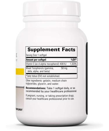 Integrative Therapeutics Vitamin E 400 IU Softgels | Antioxidant & Heart Health Support for Men and Women | Gluten-Free & Dairy-Free | 60 Count - Buy Online on GoSupps.com