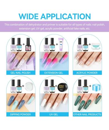 PEACECOLOR 7ML Base and Top Coat Matte Top Coat 15ML Nail Prep Dehydrator and Primer Kit Superior Bonding for Acrylic Set Poly Nail Gel Supplies Set Home DIY Nail Art Use color 200 - Buy Online on GoSupps.com