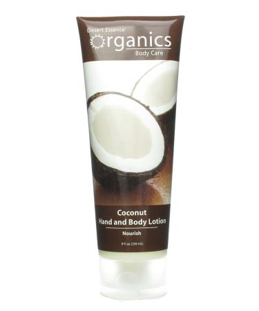DESERT ESSENCE Hand & Body LOT Coconut 8 FZ