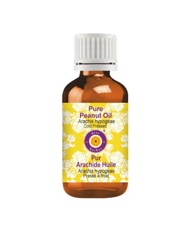 Deve Herbes Pure Peanut Oil (Arachis hypogeae) 100% Natural Therapeutic Grade Cold Pressed 50ml (1.69 oz)