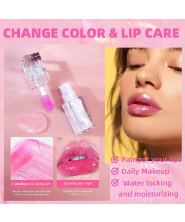 Bossup Color Changing Lip Oil V2 | Hydrating & Moisturizing Lip Gloss | Long Lasting Non-Sticky Nourishing Lip Care | International Shipping - Buy Online on GoSupps.com