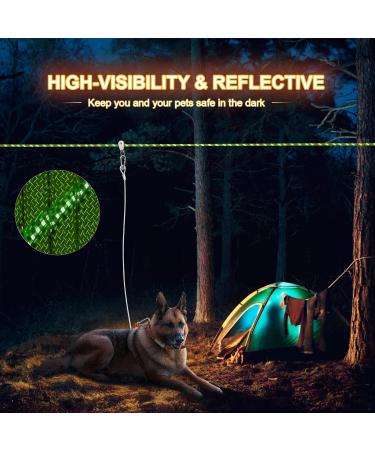 Coolyard 15m Dog Linen Cable - Heavy-Duty Trolley System for Up to 90kg Dogs | Perfect for Camping Farm & Long Walks - Buy Online on GoSupps.com