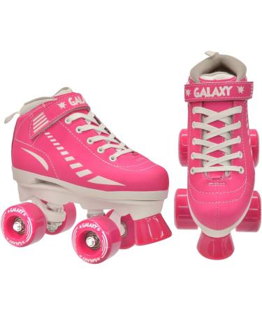 Epic Skates Galaxy Elite Kids Quad Speed Skates - Pink (Adult Size 5) - Buy Online on GoSupps.com