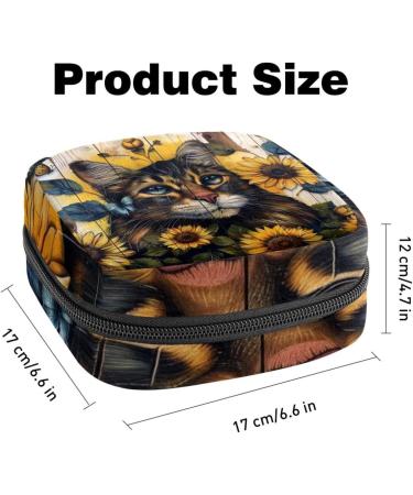 MUOOUM Menstrual Pad Bag for Women & Girls - Zippered Galaxy Dinosaur Pocket Organizer | Color 9 4.7x6.6 in | Perfect for Tampons & Essentials - Buy Online on GoSupps.com