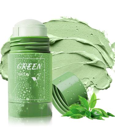 Anguishil Green Tea Mask Stick for Face - Green Tea Deep Cleanse Mask Stick Blackhead Remover Oil Control Green Mask Stick for Blackheads  Improve Skin for Women & Men (1 PCS)