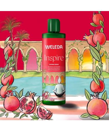  Weleda WELEDA Bio Inspire XL Vegan Body Wash - Natural Cosmetic Pomegranate Shower for Women & Men with Orange/Vanilla Scent - Natural Skin Care for Face & Body (1 x 400 ml) - Buy Online on GoSupps.com