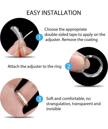 Eiito Ring Size Adjuster Set - 18 Pcs Rings Sizers for Women and Men, 2 Styles Ring Guards for Loose Rings - Ring Spacers, Fitter, Resizer - Buy Online on GoSupps.com