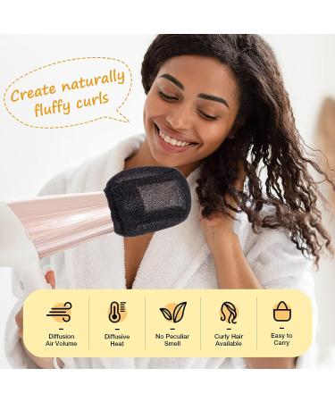 Noverlife 2PCS Hair Dryer Sock Diffuser Cover Set - Soft Sponge Mitten with Elastic Band for Universal Hair Dryer, Hot Sock Diffuser - Buy Online on GoSupps.com