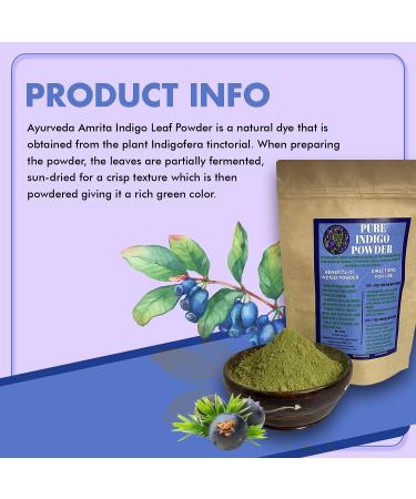 Premium Rajasthani Indigo Powder for Hair - 200g Light Green | Natural Hair Dye - Buy Online on GoSupps.com