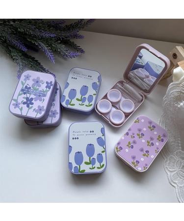 Mxlong Case Travel Set - Portable Purple Storage with Lentil Remover Tool Tweezers & Solution - Cute Everyday Use 5-Petal Design - Buy Online on GoSupps.com