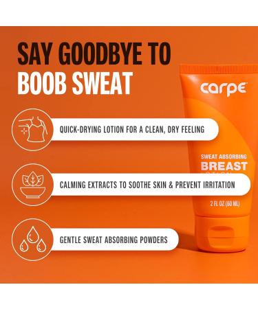 Carpe Women's Sweat Bundle Deal (1x Breast Sweat Absorbing Lotion 1x Thigh Chafe Lotion 1x Groin Powder) Women's Deodorant - Helps Absorb Excessive Sweat w/ Odor Protection for Sensitive Lady Parts - Buy Online on GoSupps.com