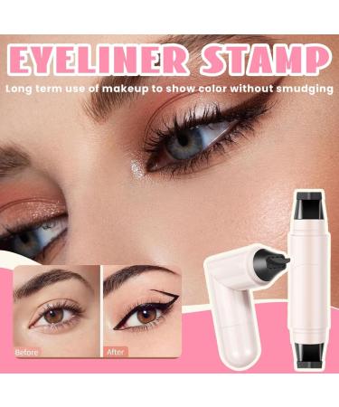 NHPY 2 Pieces Eyeliner Stamps Wing Tip Pen Water Resistant Double Eyeliner Stencil Smudge Resistant AllWeather Eyeliner Makeup for All Eye Shapes for Parties Travel - Buy Online on GoSupps.com