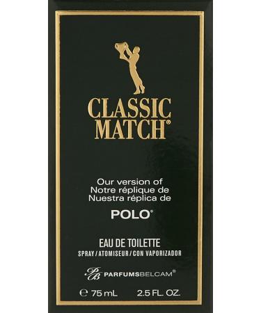 PB ParfumsBelcam Classic Match Polo our Version of Eau De Toilette Spray for Men Scented 2.5 Fl Oz (Pack of 2) - Buy Online on GoSupps.com