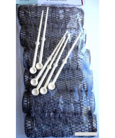 2 Pack Hair Styling Brush Rollers & Pins - 7/8 x 3 Bristles (12 Rollers) - Buy Online on GoSupps.com