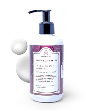 After Sun Body Serum - All Natural Aloe Vera & Baobab - Sunburn Relief Healing & Moisturizing - 8 oz - International Shipping Available - Buy Online on GoSupps.com