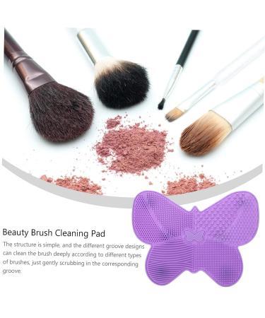 MAGICLULU Silicone Scrub Pad - Makeup Brush Cleaner Tool | Beauty Applicator & Scrubber | Purple Cosmetic Brush Cleaning Instrument - Buy Online on GoSupps.com