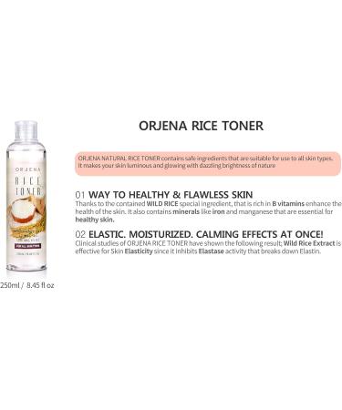 ORJENA Rice Natural Toner - Brightening Effect Glowing Skin Soothing Skin - For All Skin Types 250ml Net Wt - Buy Online on GoSupps.com