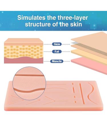 Ultrassist Upgraded Suture Pad for Medical and Vet Students - 3 Layers, 14 Wounds, Rip-Resistant Mesh - Ideal for Training Practice - Buy Online on GoSupps.com