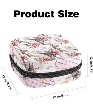 Women's Floral Storage Pockets Stillpad Holder - Portable Period Kit Bag for Girls | Stylish Feminine Product Bag - Buy Online on GoSupps.com