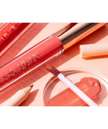 Easilydays 2Pcs Matte Nude Lip Liner Pencil and Lip Stick Set - 12 Colors Longwear Lip Pencil Kit for Velvety Red Lips - Waterproof and Long Lasting Lip Contouring Makeup - Buy Online on GoSupps.com