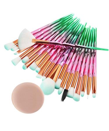 Gifts for Women: 20-Piece Makeup Brush Set with Powder Quaste - Ideal for Foundation Blush & Eyeshadow - Buy Online on GoSupps.com