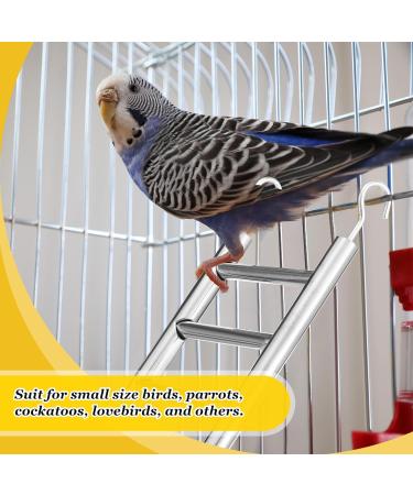 Kigeli 6 Pcs Step Ladder for Bird Bird Toys Ladder Hanging Bird Ladder Parrot Step Ladders Cage Hanging Bird Climbing Toys for Parakeets Parrots Cockatoo and Lovebirds (Stainless Steel 1 Size) Stainless Steel One Size - Buy Online on GoSupps.com