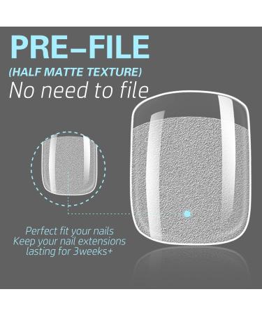 BettyCora Square Nail Tips 240Pcs - Short Gel X Tips for Acrylic Extensions - 12 Sizes A04 - Extra Short Square - Buy Online on GoSupps.com