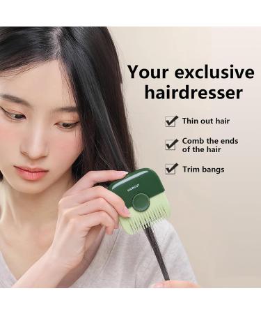 Trimpocket 2-in-1 Hair Trimmer & Comb for Kids - Manual Bangs Trimmer for Girls & Women Replaceable Blades Dual-Side Design (Orange) - International Shipping Available - Buy Online on GoSupps.com