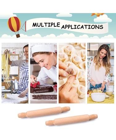 25 Pcs Kids Mini Wooden Rolling Pins for Baking - Bulk Mini Rolling Pin Set - Buy Online on GoSupps.com
