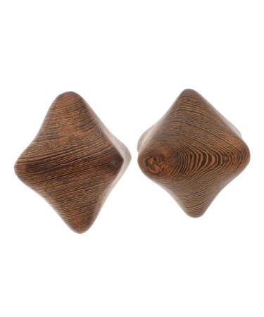 Homsfou 2st Wenge Health Ball Rehabilitation Reflexzone Ball Gymnasium Ball Spiele Dekor MassageKhanger Toys acupuncture massage ball Chinese style fascia handball older 7x7x7cm coffee