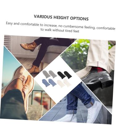 FOMIYES Invisible Heightening Insoles - 4 Pair Shoe Cushions for Extra Height | Black 11x7CM | International Shipping Available - Buy Online on GoSupps.com