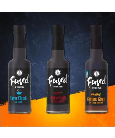 Fused Sauce Pick N Mix - Choose From 2+ Flavours | Cheeky Chilli Clever Classic Glorious Ginger | Gift Set for Sauce Lovers - Pack of 3 - Buy Online on GoSupps.com