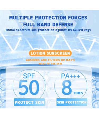 Sunscreen SPF 50+ UV Protection - Face Sun Cream SPF 50 - SPF 50 Face Moisturiser - Sun Cream for Women - Refreshingly Non-Sticky Moisturization - Mild Sun Cream for Even Skin Tone - Buy Online on GoSupps.com
