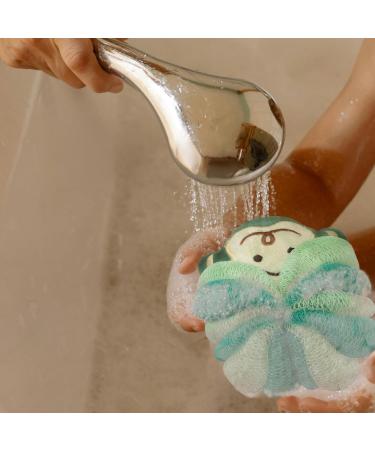 Buy BETITETO Cute Cartoon Animal Bath Sponges - 2 Pack Kids Bath Loofahs (Cow + Monkey) - Body Scrubber for Children & Women - Buy Online on GoSupps.com