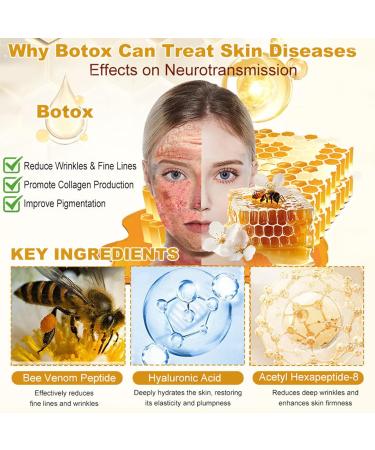 AEEHFENG Bee Venom Skin Repair Cream Advanced Bee Venom Firming Serum Stick Firming & Wrinkle-Reducing Cream Hydrating Natural Ingredients Suitable for All Skin Types (4 Bottle) - Buy Online on GoSupps.com