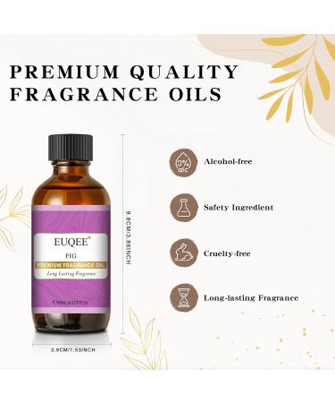 EUQEE Fig Fragrance Oil 60ml - Premium Grade Aromatherapy Essential Oil for Diffusers and DIY Candle Making - Buy Online on GoSupps.com
