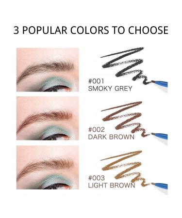 Fast & Waterproof Eyebrow Pencil - Dual Ended Brow Kit for Natural Looking, Korean Makeup - Retractable Fine Point, Light Brown - Buy Online on GoSupps.com