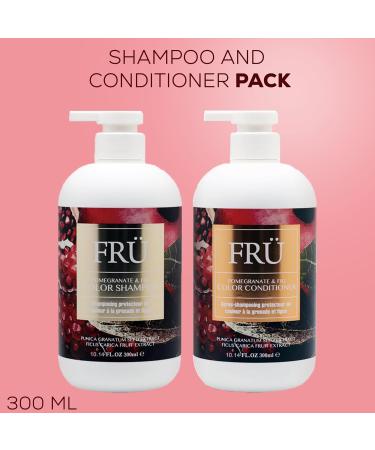FRU Pomegranate & Fig Colour Shampoo and Conditioner Duo Gift Pack - 300ML - Buy Online on GoSupps.com