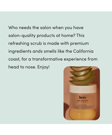 Her's Detox Scalp Scrub with Salicylic Acid & Aloe Vera Extract - Botanical Garden Scent, 8oz | Paraben, Phthalate, and Sulfate Free - Cruelty Free - Buy Online on GoSupps.com